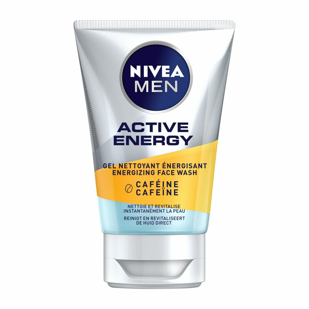 3x Nivea Men Skin Energy Face Cleansing Gel 100 ml