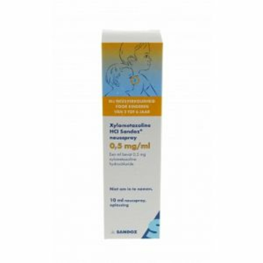 Sandoz Xylometazoline 0.05% spray 10 ml