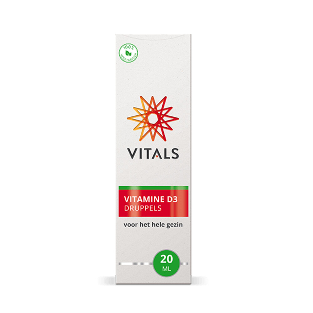 Vitals Vitamine D3 Druppels 20ml