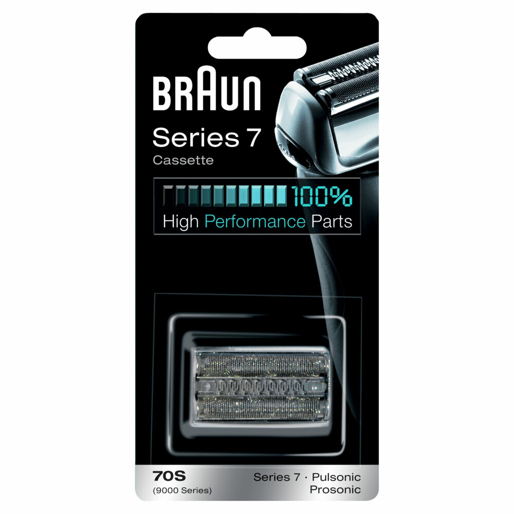 10x Braun Elektrisch Scheerapparaat Reservekop Series 7 70S Cassette Zilver