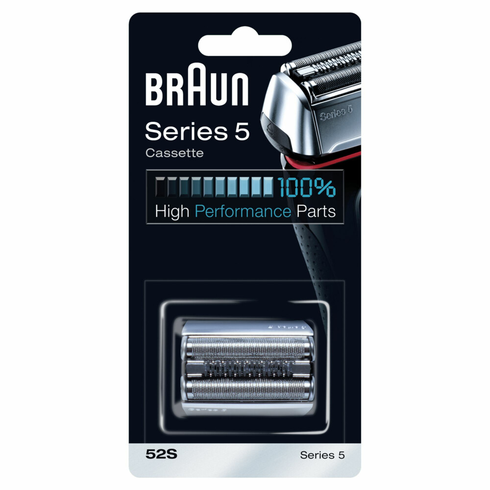 8x Braun Scheercassette 52S Series 5 Zilver