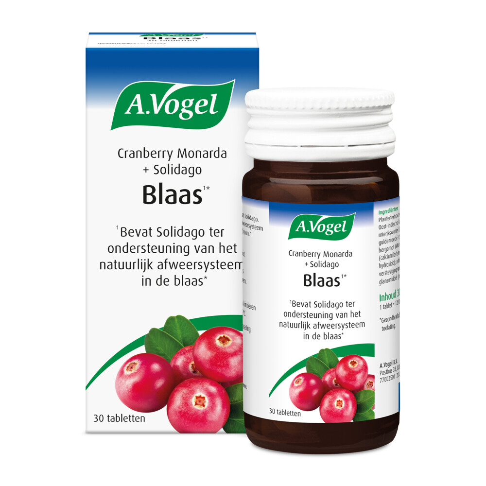 Gratis Verzending: A.Vogel Cranberry Monarda 30 tabletten