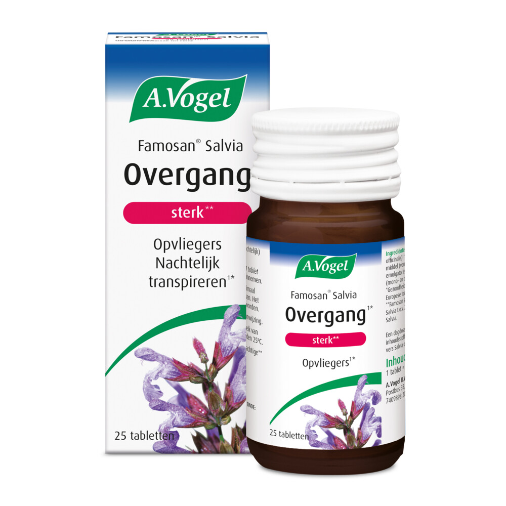 2x A.Vogel Famosan Salvia Overgang Sterk 25 tabletten