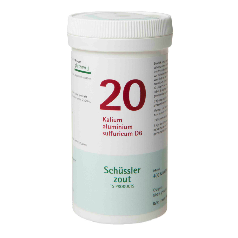 2x Pfluger Schussler Zout nr 20 Kalium Aluminium Sulfuricum D6 400 tabletten