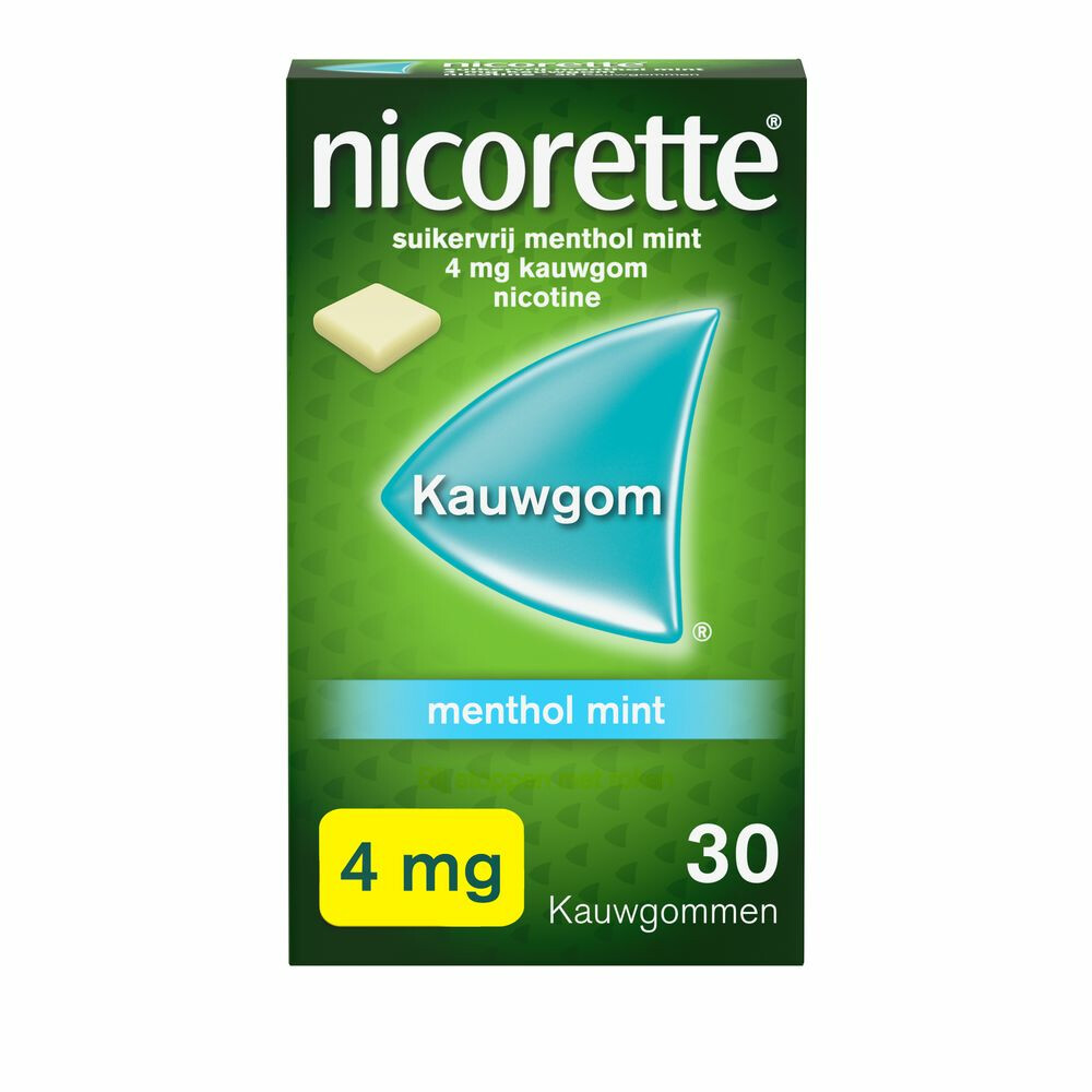 Nicorette Kauwgom 4 Mg Menthol Mint