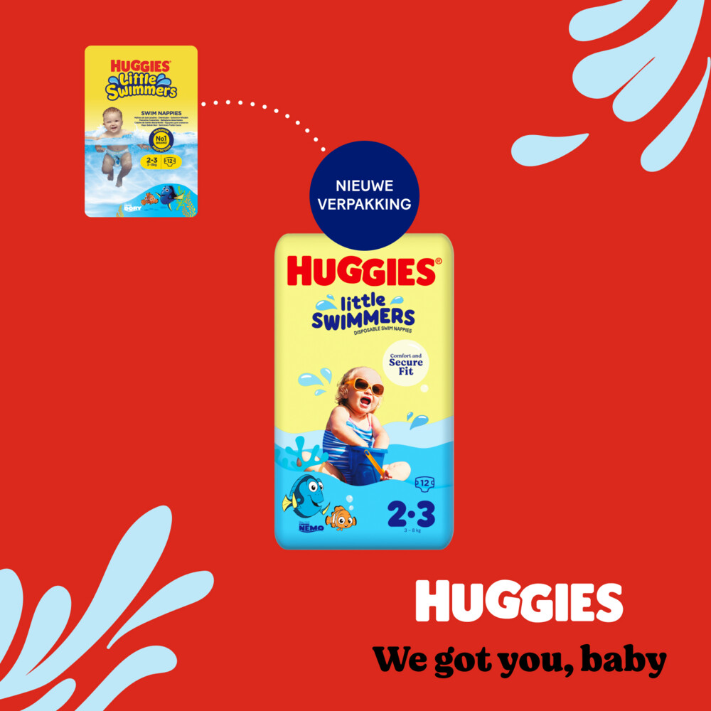 Huggies Little Swimmers-3 (3-8 kg) 12 stuks, foto 2