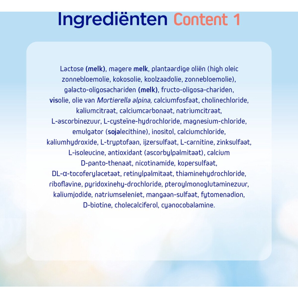 Nutrilon Content Zuigelingenvoeding 1 800 gr, foto 3