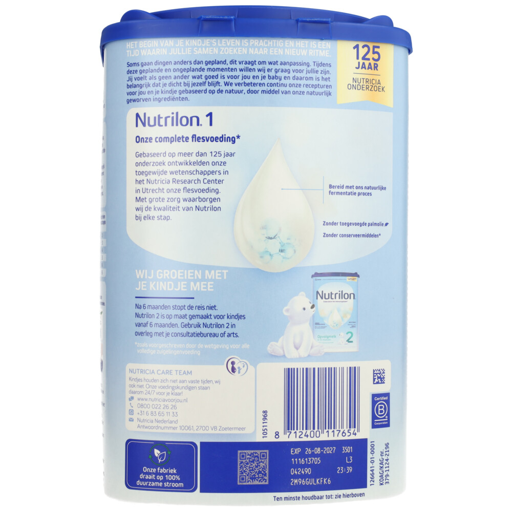 Nutrilon Zuigelingenvoeding 1 800 gr, foto 4