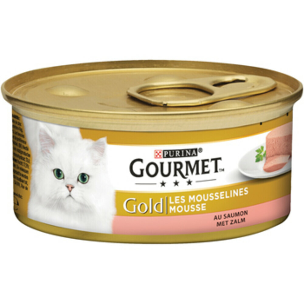 Gourmet Gold Mousse Zalm kattenvoer Per stuk