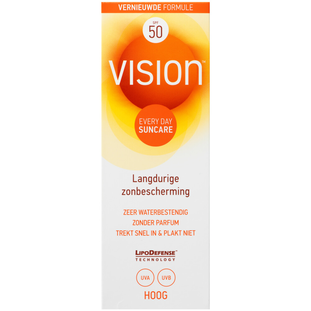 1+1 gratis: Vision Zonnebrand Every Day Sun SPF 50 100 ml