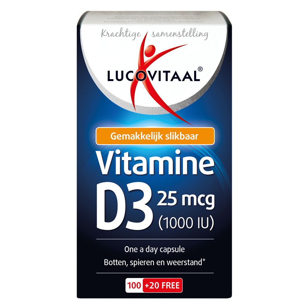 Lucovitaal Vitamine D3 25mcg 120caps