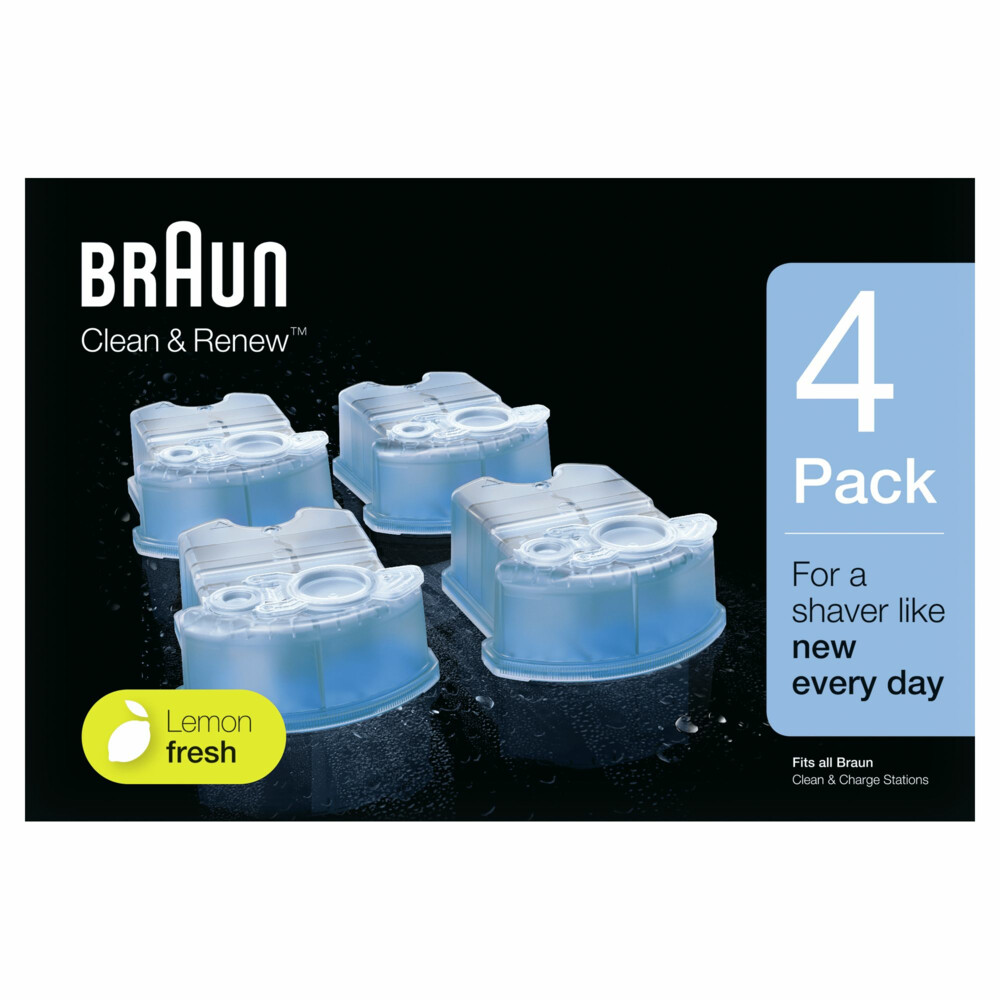 Braun Clean&Renew Navulling 4 stuks aanbieding