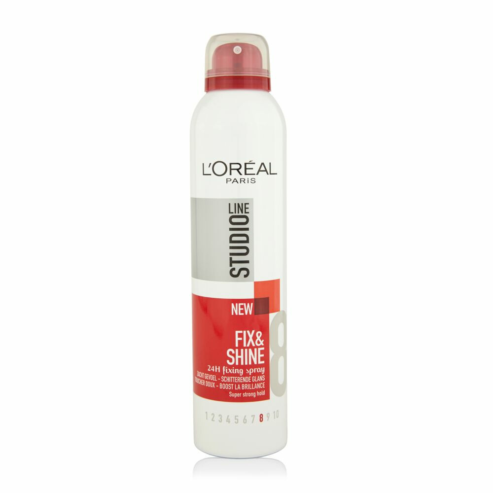 3x L'Oréal Studio Line Fix&Shine 24H Fxing Spray Super Strong 250 ml