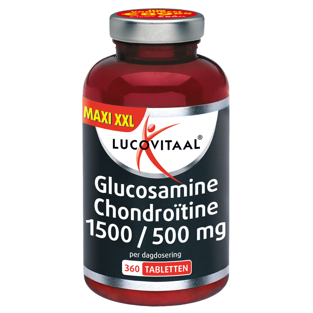 2+2 gratis: Lucovitaal Glucosamine Chondroïtine 1500/500 mg 360 tabletten