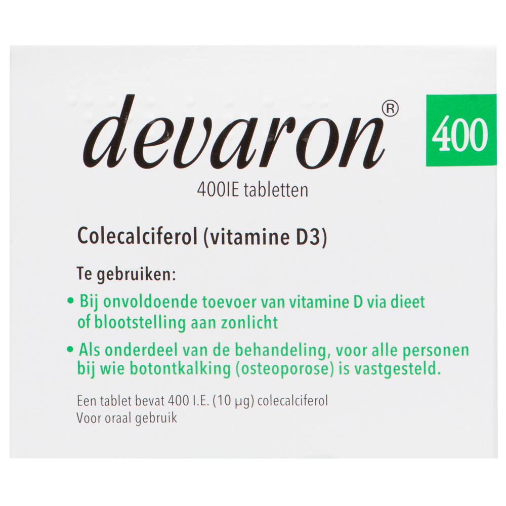 Eigenlijk Gevoelig voor triatlon Devaron Vitamine D 400IE 90 tabletten | Plein.nl