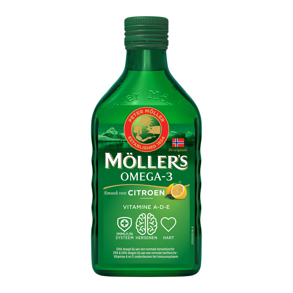 2x Mollers Omega-3 Citroen 250 ml