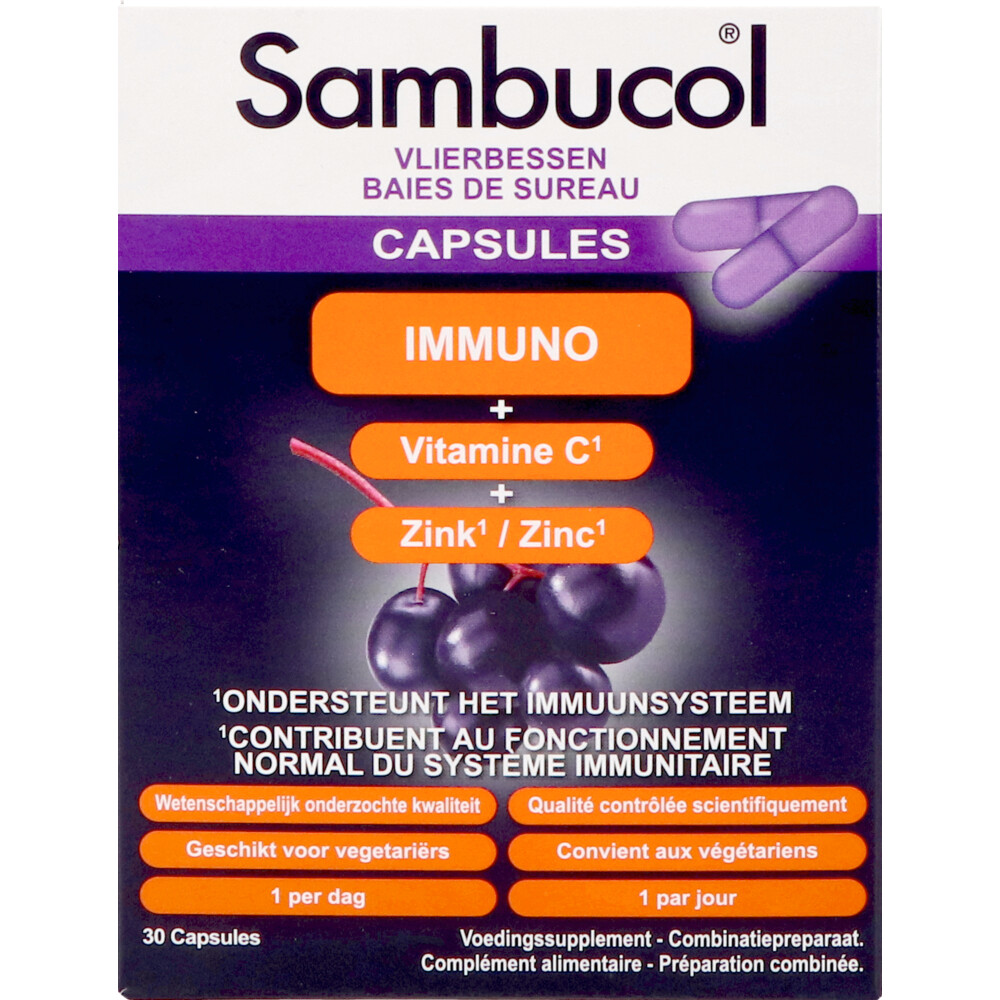3x Sambucol Immuno Forte Capsules 30 capsules