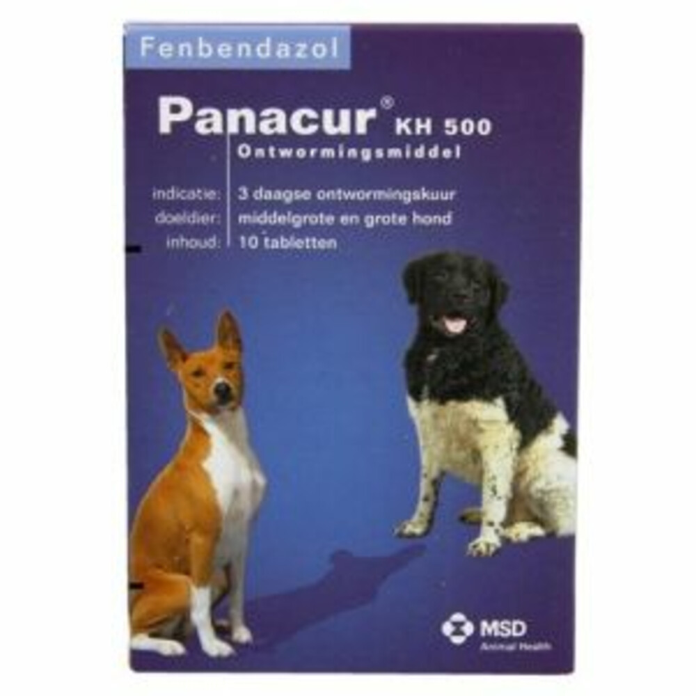 Panacure 500 mg 10 tablet hond-kat