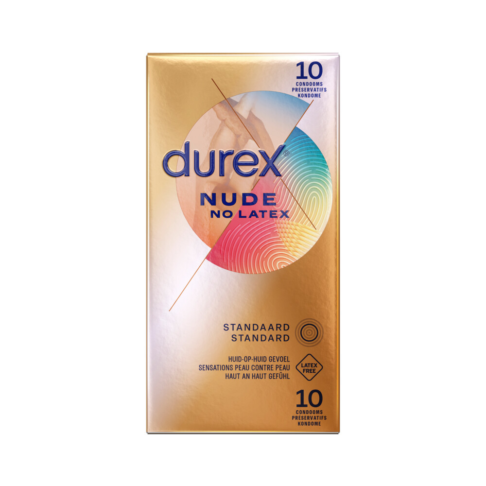 3x Durex Condooms Nude Latex Vrij 10 stuks