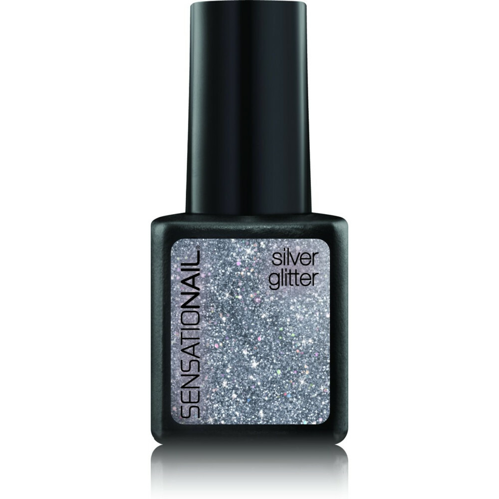 Sensationail Color Gel Polish Silver Glitter 7,36 ml Plein.nl