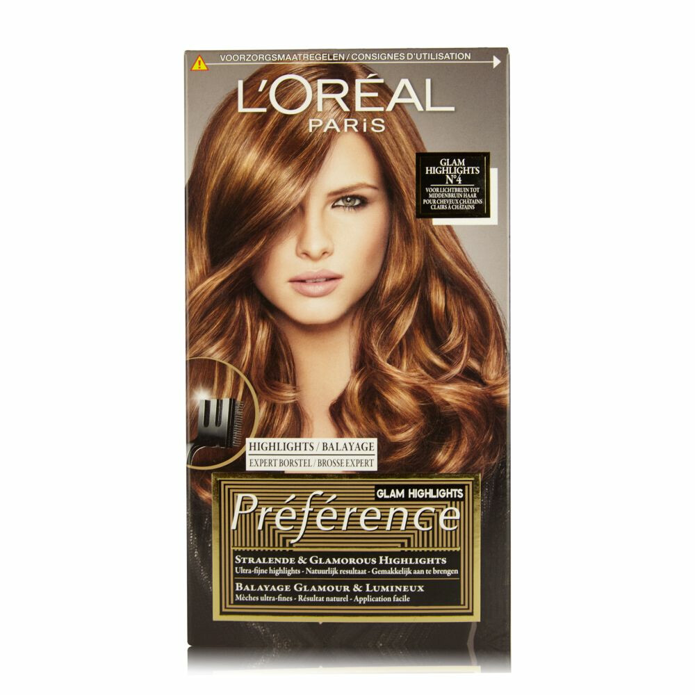 L'Oréal Preference Haarkleuring Glam Highlights 04 - tot Lichtbruin | Plein.nl