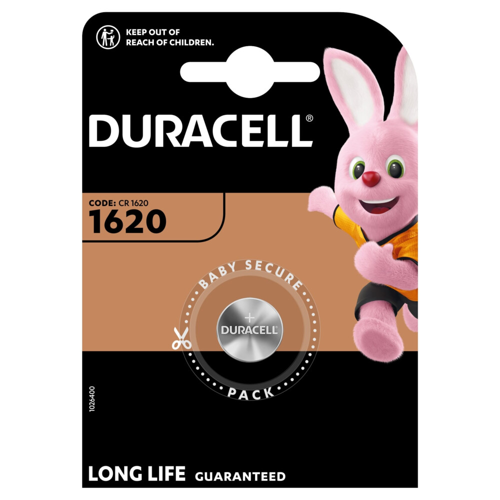 10x Duracell Knoopcel Batterij 1620 Lithium 1 stuks