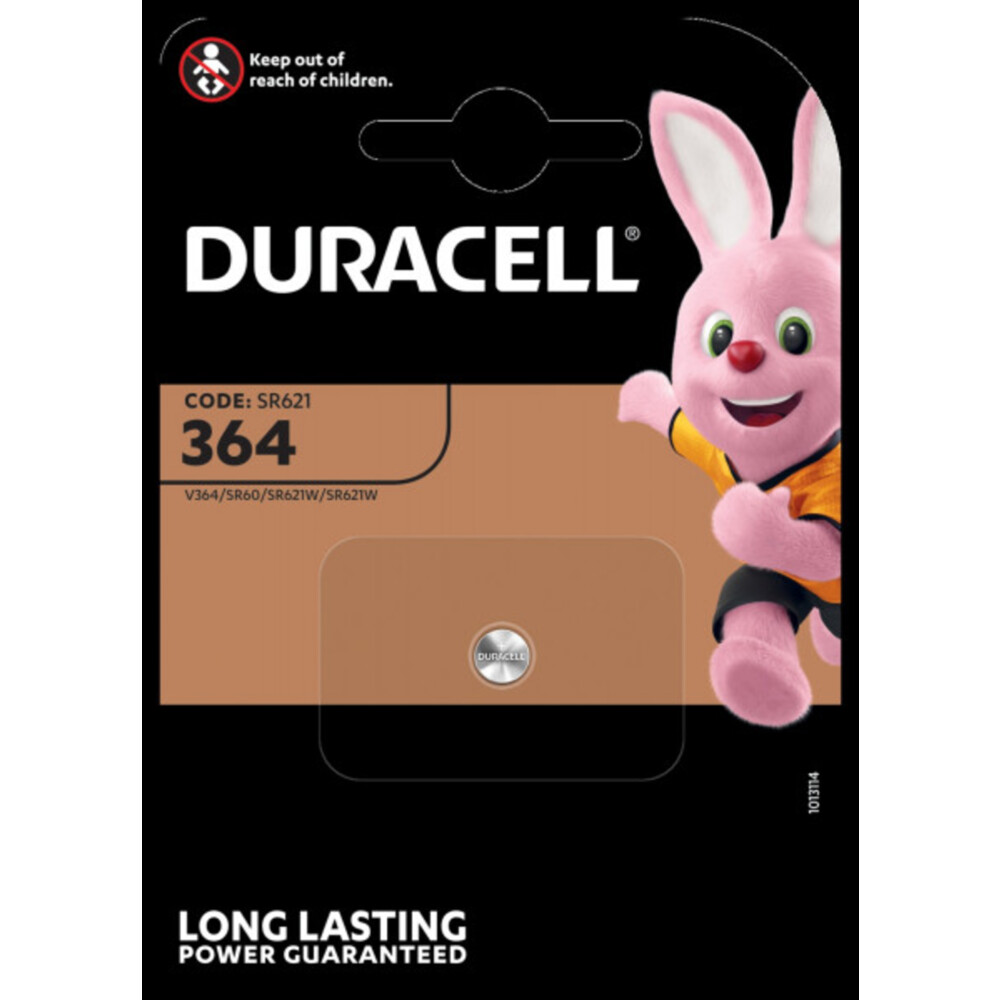 10x Duracell Knoopcelbatterij 364 1 stuks