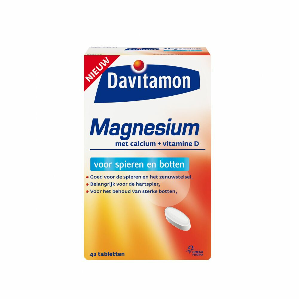 Davitamon Magnesium Spieren en Botten Tabletten 42stuks