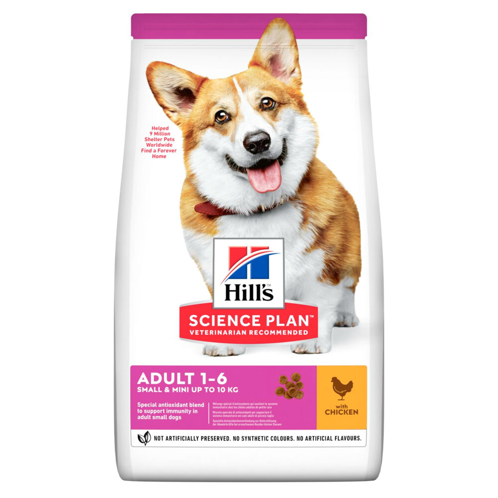 6x Hills Canine Adult Small&Mini Kip 1,5 kg