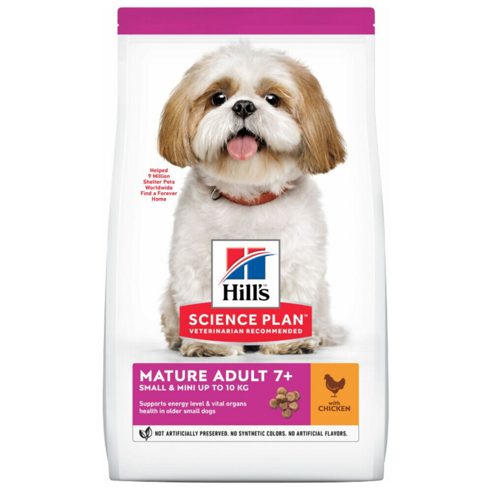 6x Hills Canine Mature Adult Small&Mini Kip 1,5 kg