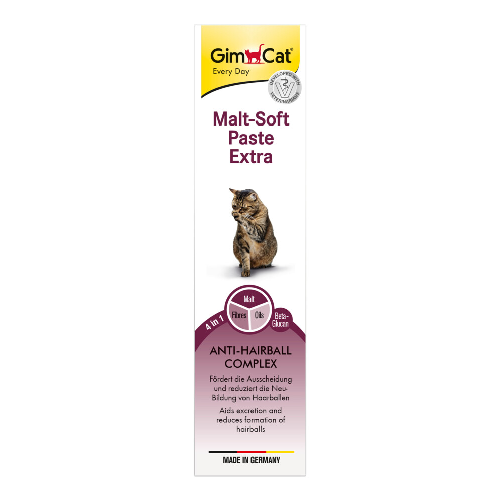 6x GimCat Malt-soft Extra Haarbalpasta 200 gr