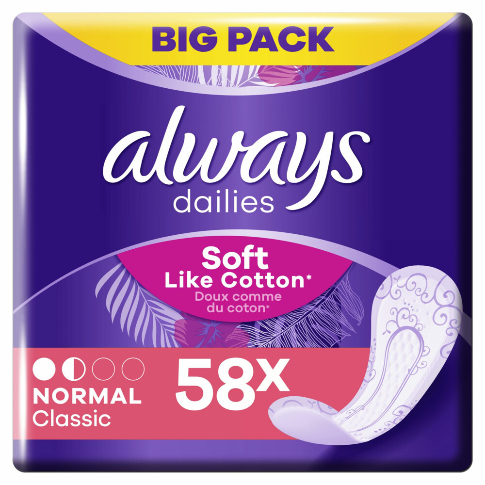 Always Inlegkruisjes Twist&Flex Normal 58 stuks