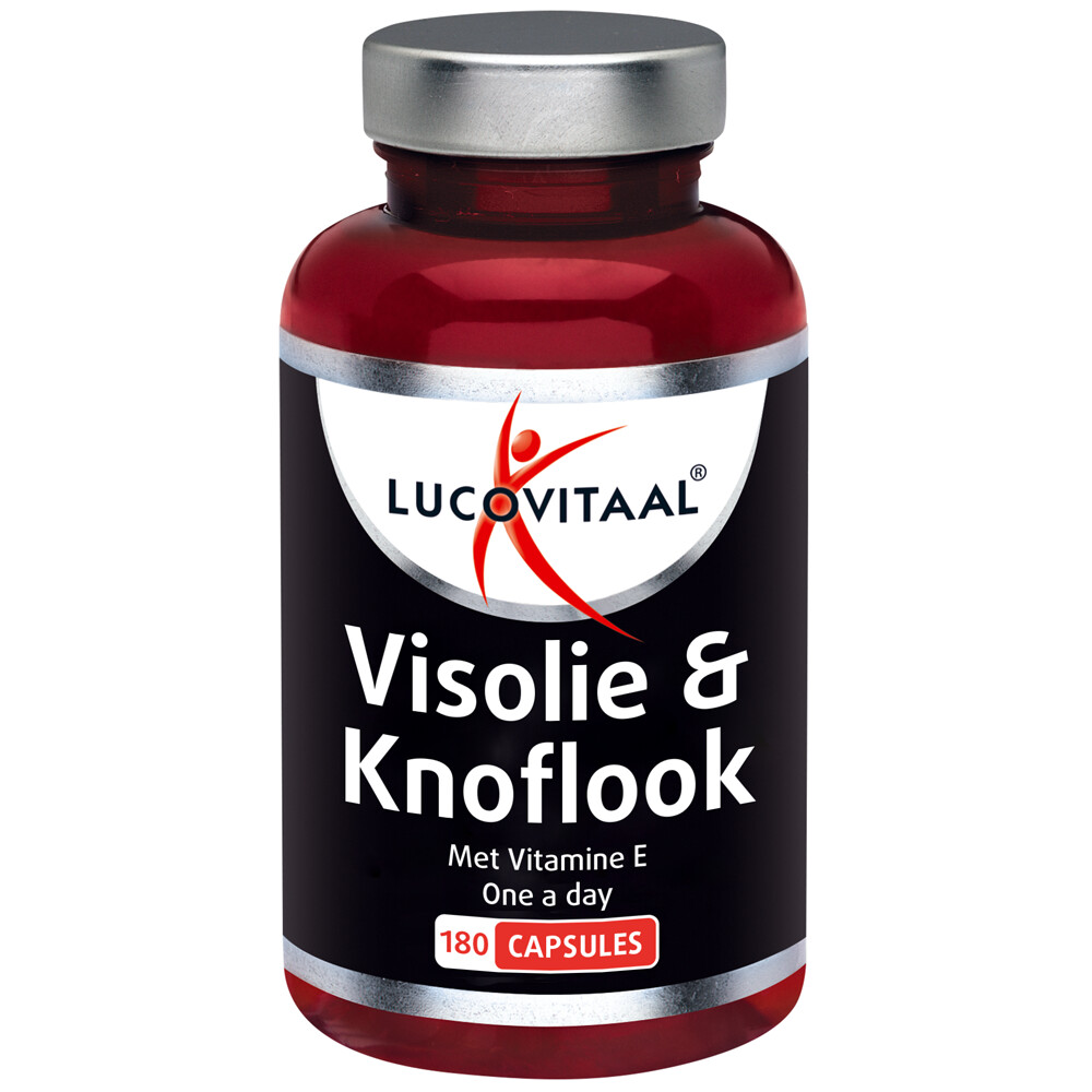 Lucovitaal Visolie and Knoflook Capsules 50% Korting 180caps