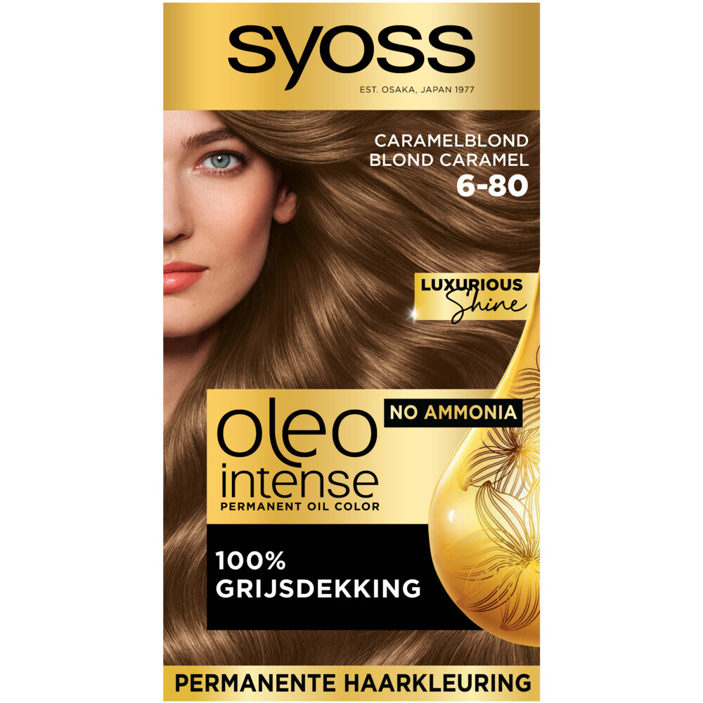 Syoss Oleo Intense 6.80 Caramel Blond Voordeelverpakking