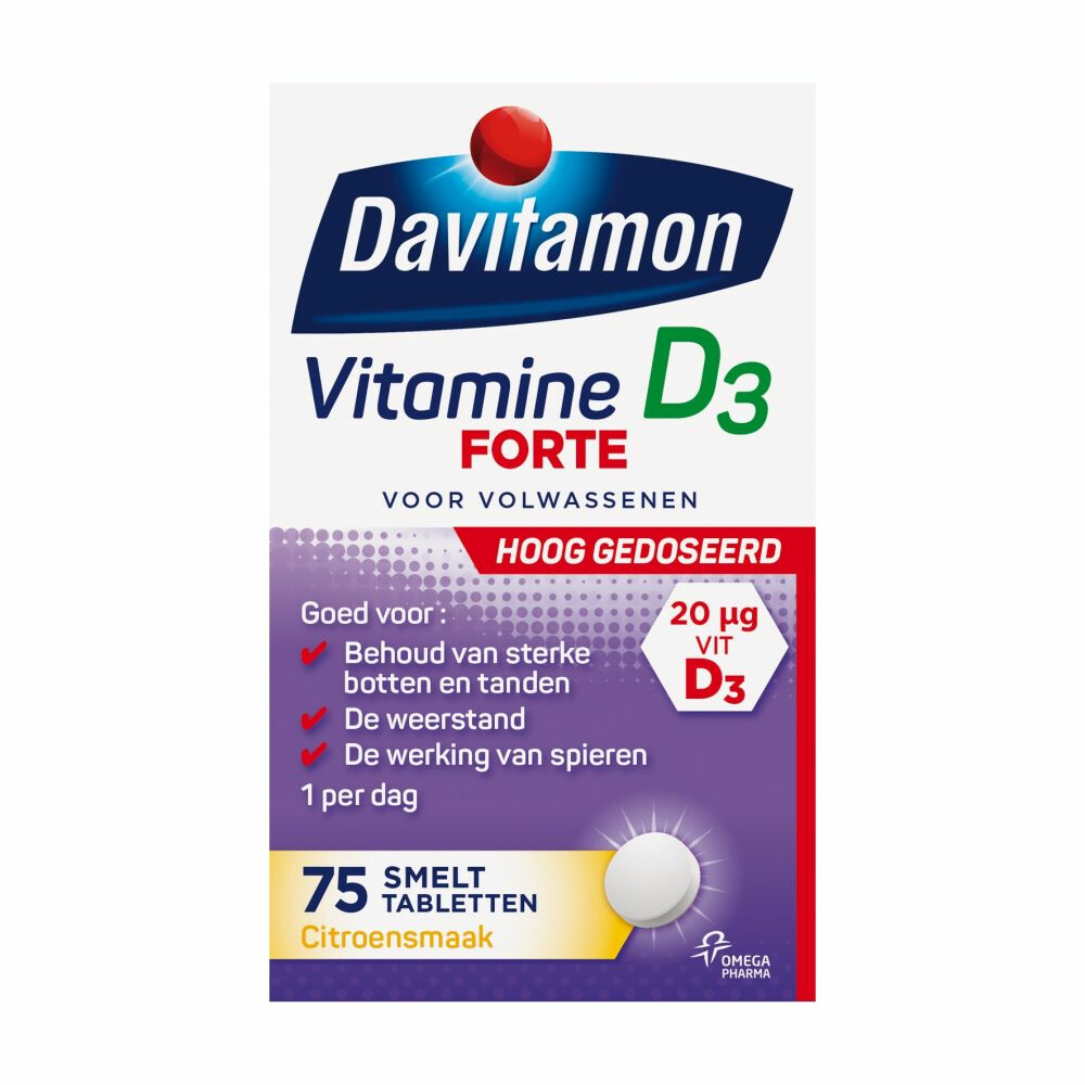 Davitamon Vitamine Forte 75 smelttablet Plein.nl