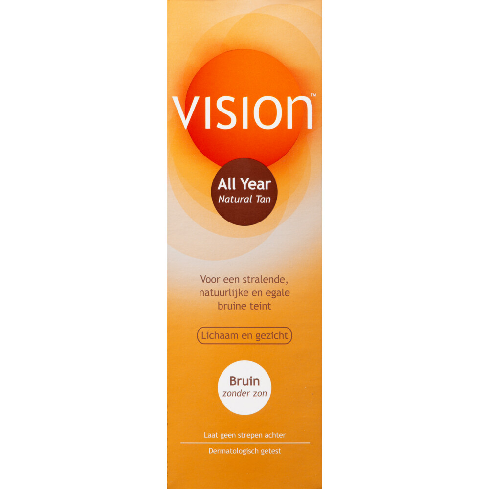 1+1 gratis: 2x Vision All Year Natural Tan 150 ml