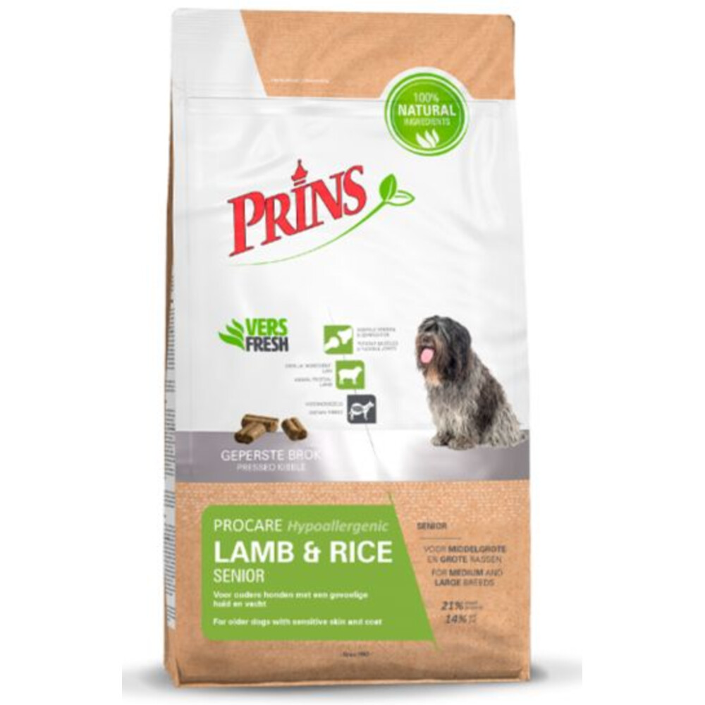 Prins ProCare Lamb & Rice SENIOR Hypoallergic 15 kg