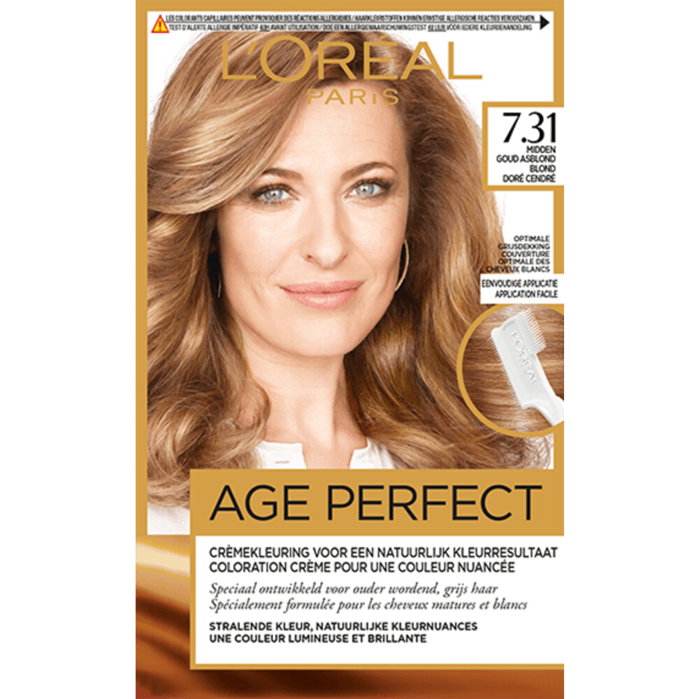 Absoluut Koningin Behandeling L'Oréal Excellence Age Perfect Haarverf 7.31 Midden Goud Asblond | Plein.nl