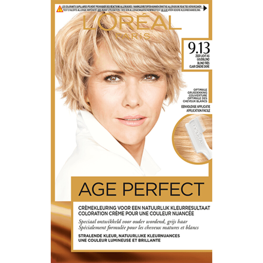 kleinhandel Hedendaags vegetarisch L'Oréal Excellence Age Perfect Haarverf 9.13 Zeer Licht as Goudblond |  Plein.nl