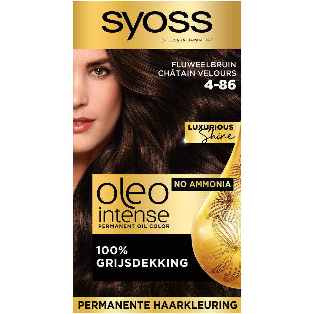 Syoss Oleo Intense 4-86 Fluweelbruin Voordeelverpakking