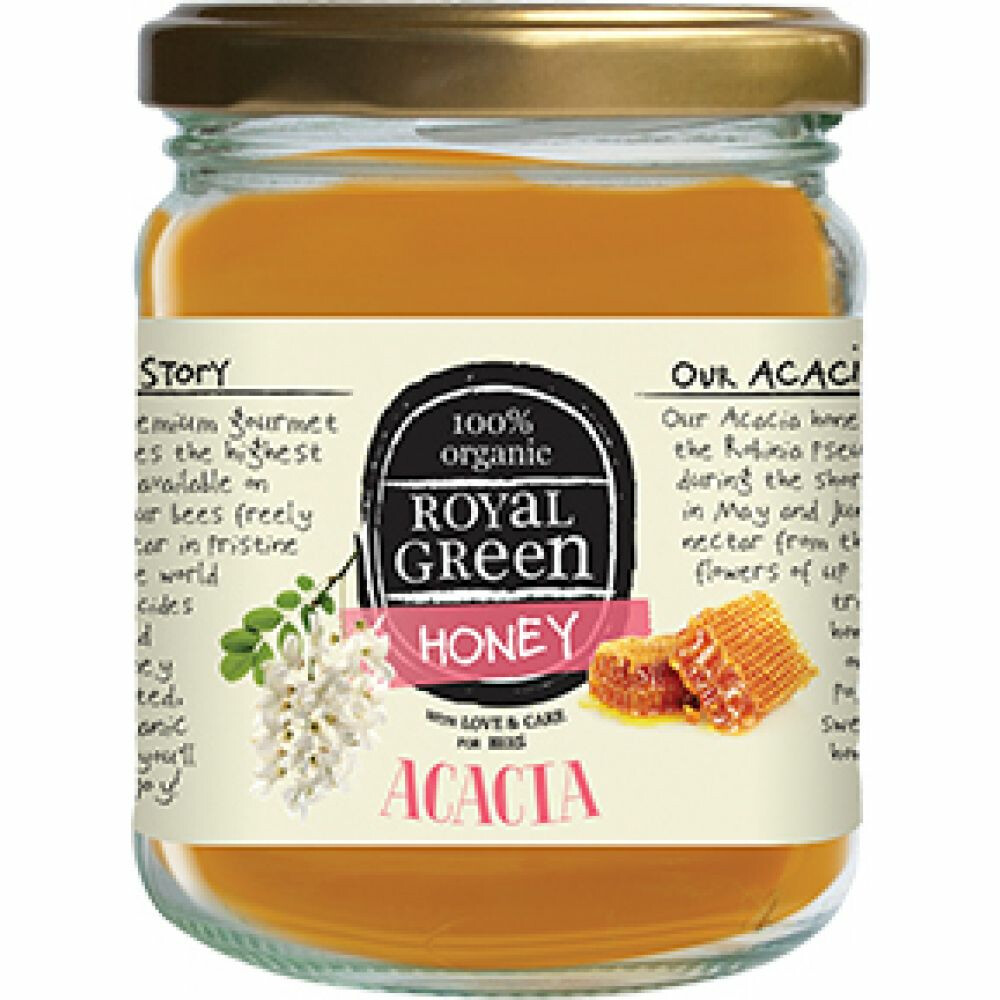 Royal Green Acacia Honey (acaciahoning) 250 gram