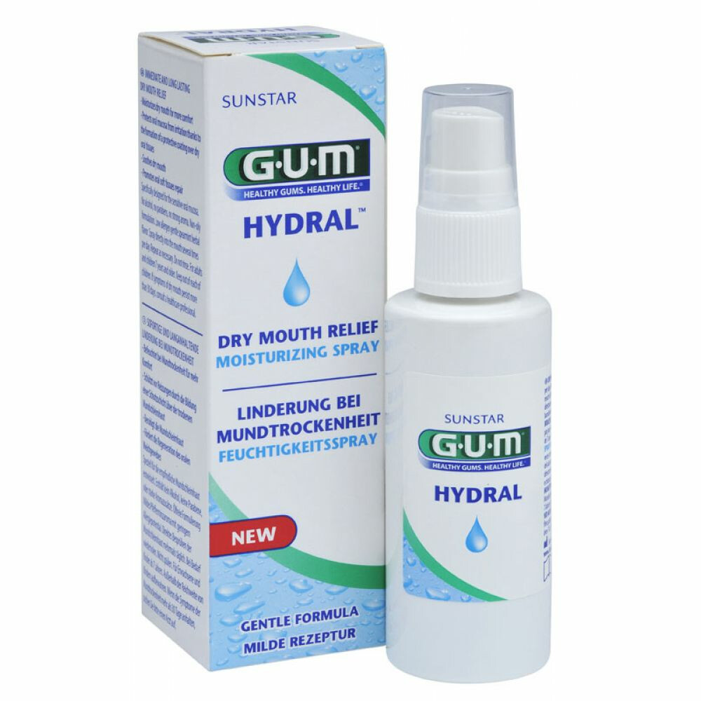 6x GUM Hydral Bevochtigingsspray 50 ml