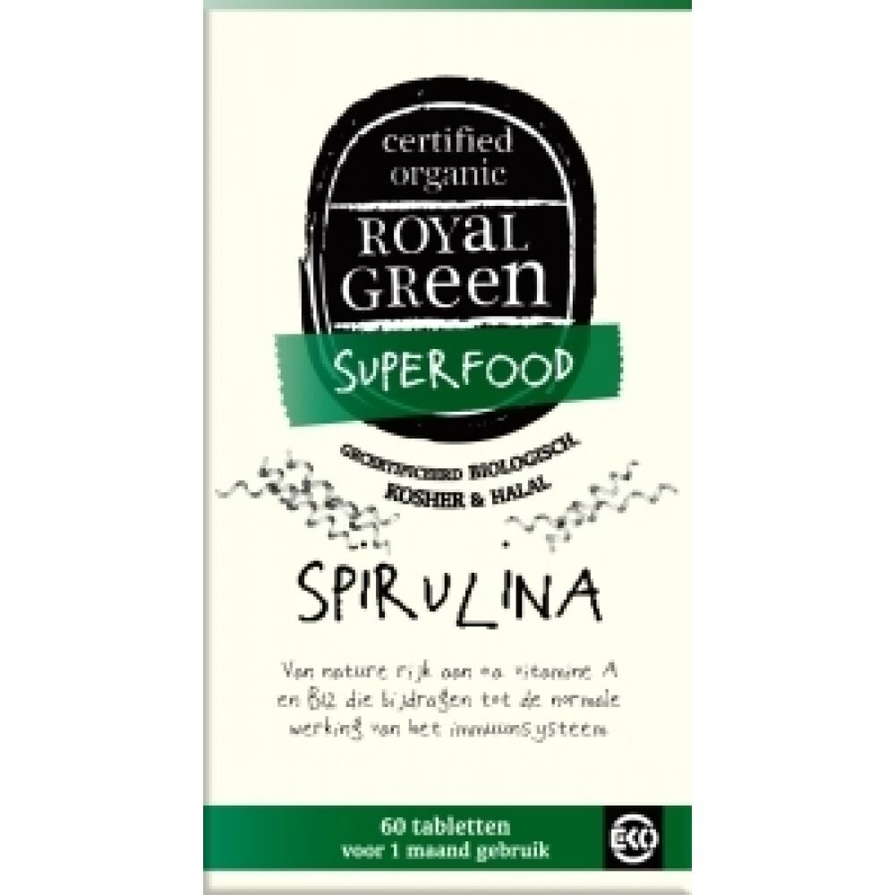 weigeren Elektropositief Proficiat Royal Green Superfood Spirulina 60 tabletten | Plein.nl