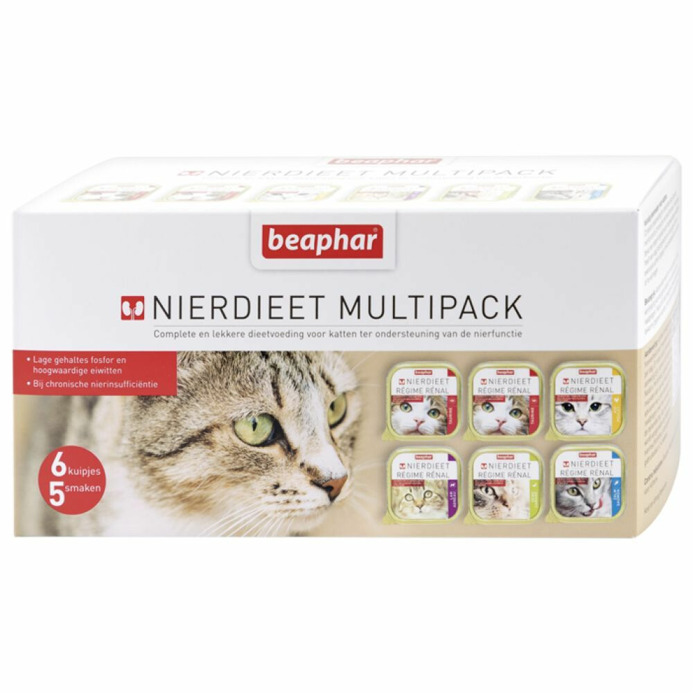 passend Onbemand boog Beaphar Nierdieet Kat Multipack 6 x 100 gr | Plein.nl
