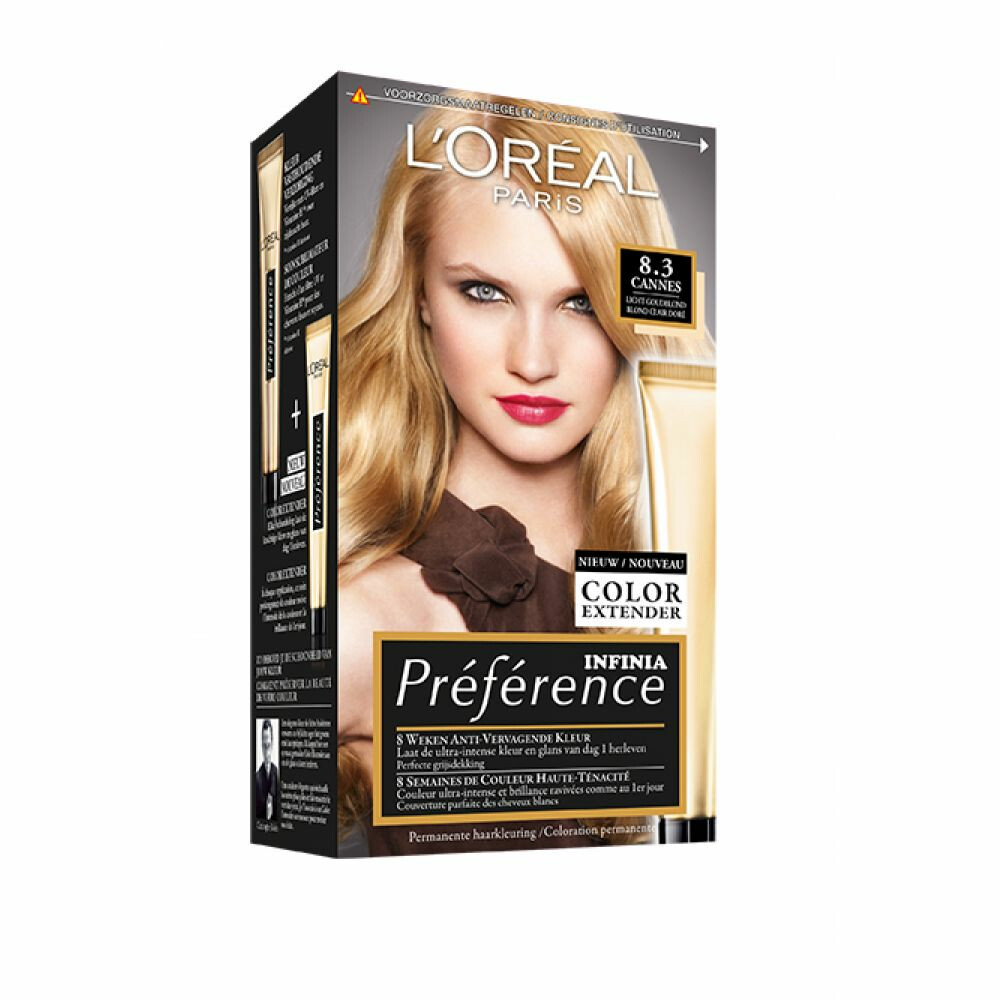 comfortabel Hijsen Mislukking L'Oréal Preference Haarkleuring 8.3 Cannes - Licht Goudblond | Plein.nl