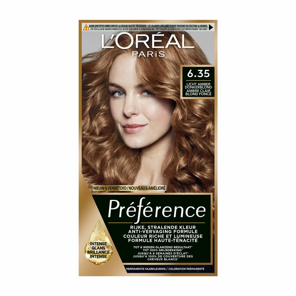 Wonder vertalen Anders L'Oréal Preference Haarkleuring 6.35 Havana - Donker Goud Mahonie Blond |  Plein.nl