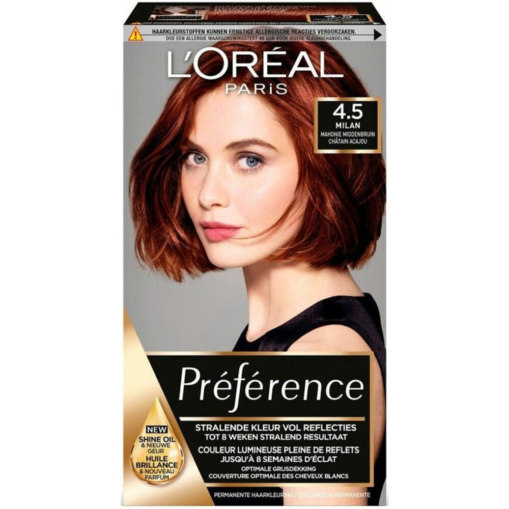 spel gisteren opgraven L'Oréal Preference Haarkleuring 4.5 Riviera - Mahonie Middenbruin | Plein.nl