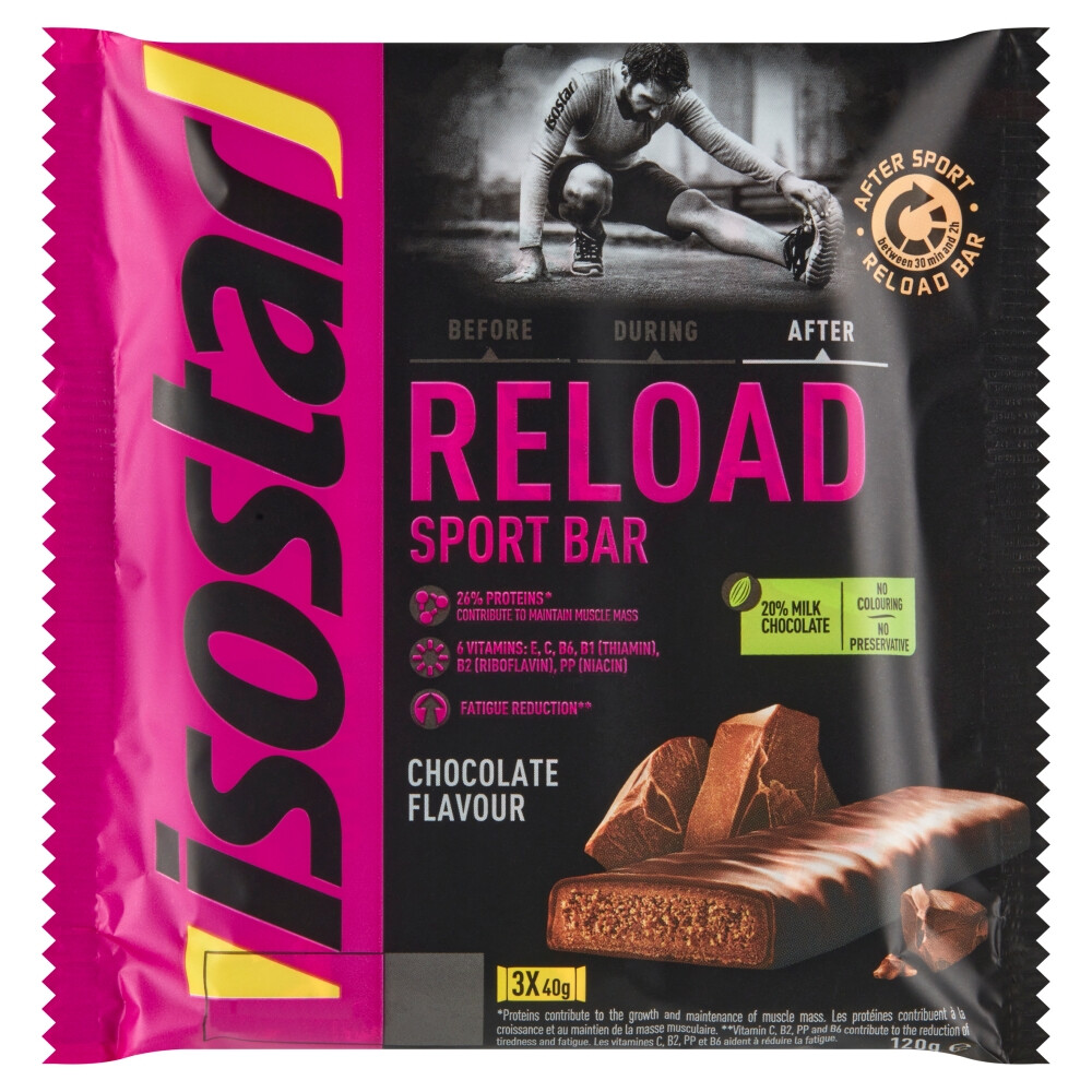 Isostar Reload Sport Bar 3x40gr