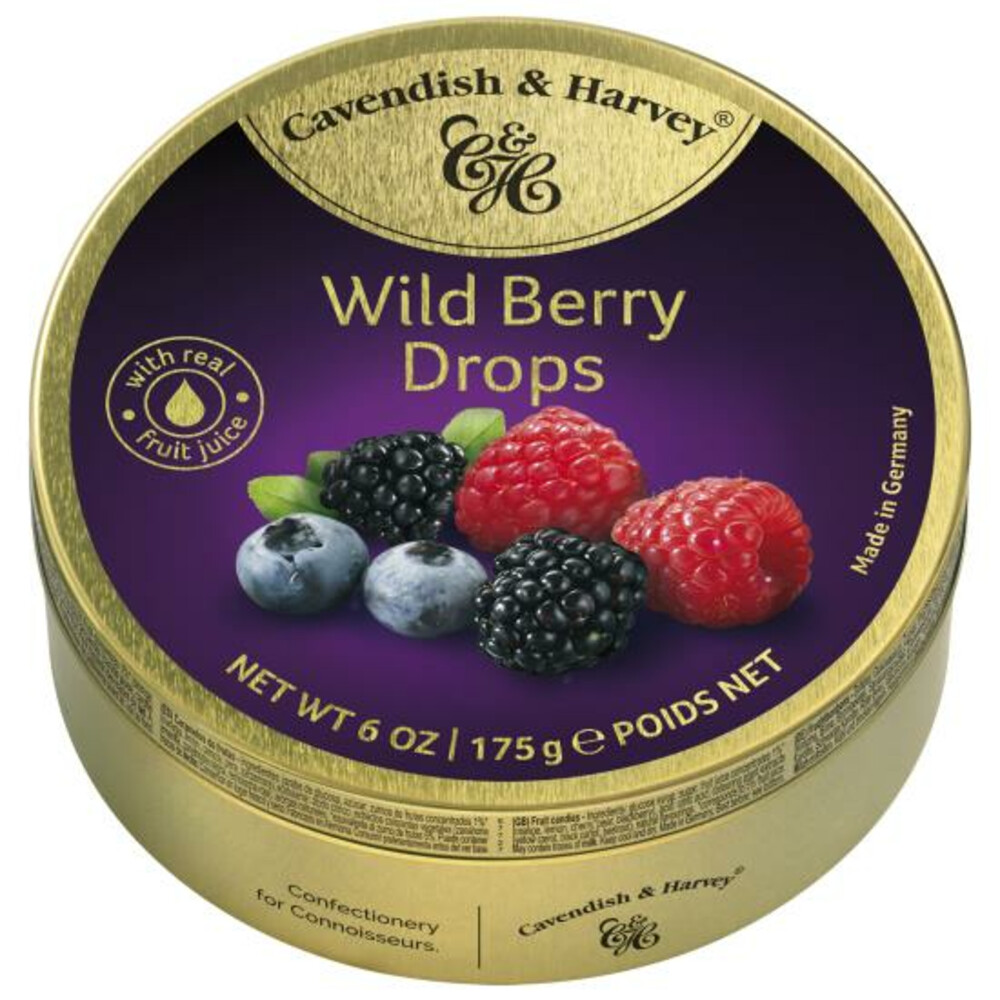 6x Cavendish&Harley Blik Snoepjes Wild Berry 200 gr