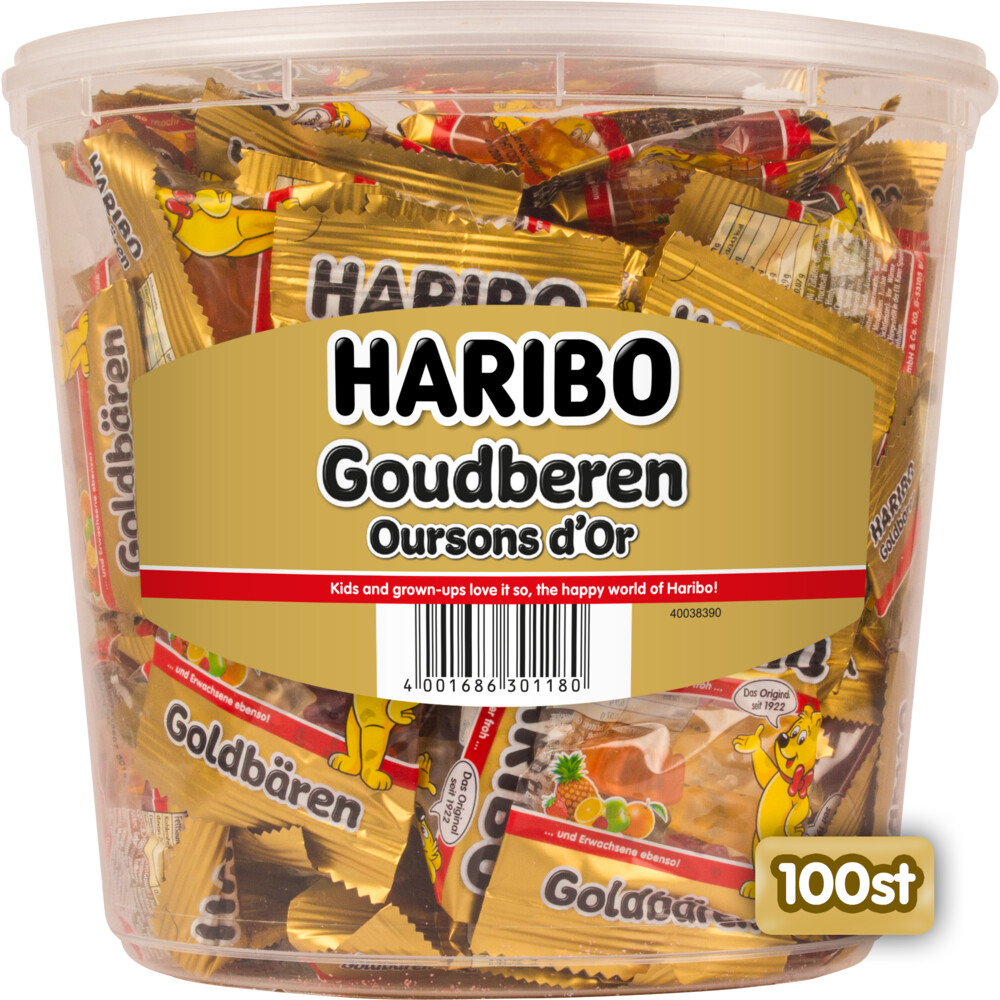 Haribo Silo Zakjes Goudbeertjes 100 stuks
